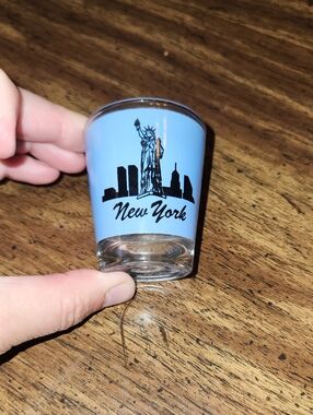 New York Blue Skyline Shot Glass - Souvenir Glass
